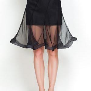 Ladies Fashion Temperament Elegant Black Skirt..