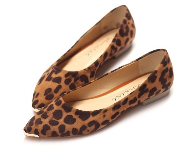 Fashion Ladies Brown Leopard Shoes